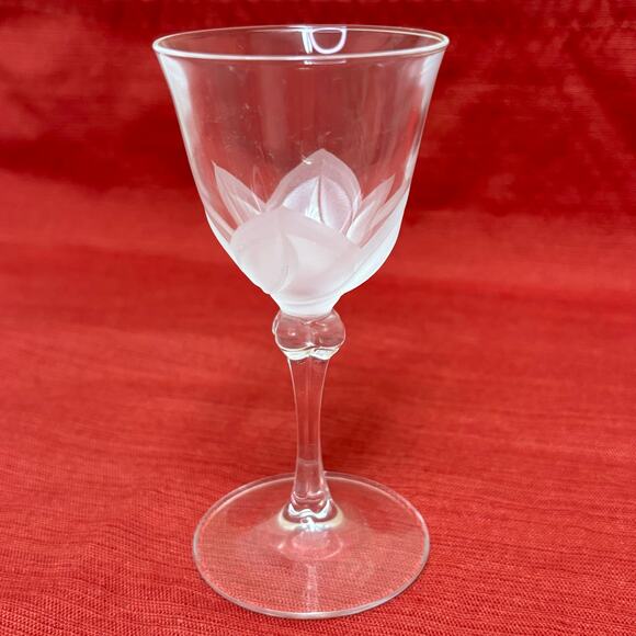 D'Arques JG Durand Florence Pattern Cordial Crystal Stem Glass 4.75” - Picture 1 of 6